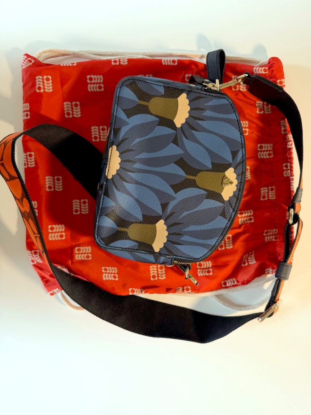 Orla Kiely Floral Leather Bag - Picture 4 of 7